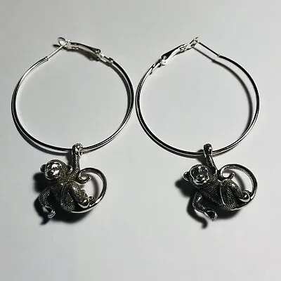 Brighton Large Custom Monkeying Around Earrings On Non Branded Hoops • $1.99