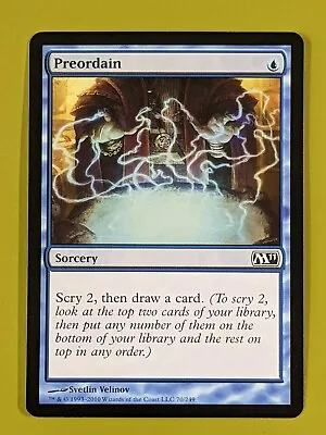 Preordain X1 Magic 2011 M11 1x Magic The Gathering MTG • $2.65