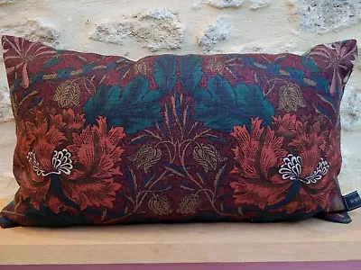 Liberty William Morris Honeysuckle & Tulip Vintage & Teal Velvet Cushion Cover • £32.50