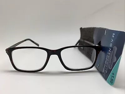 D954 Foster Grant SULLIVAN TOR 1.50 Reading Glasses W/Case  READERS MAGNIVISION • $9.95