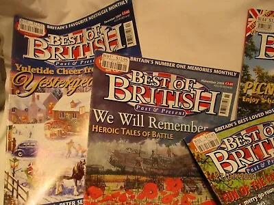 Best Of British-- --'08 '09 - 7  Magazines.  Nostalgia  At  Its  Best ! • $24