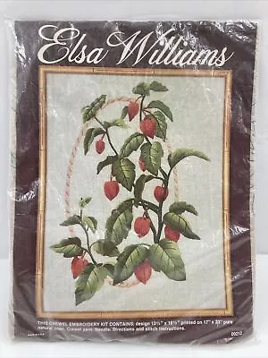 Elsa Williams Crewel Embroidery Kit 00212 Size 13.5” X 18.5” Chinese Lanterns • $49.50