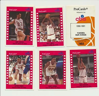 Partial Team Set Of 1990/91 ProCards Yakima Sun Kings (a)  (PEO)  • $2.80