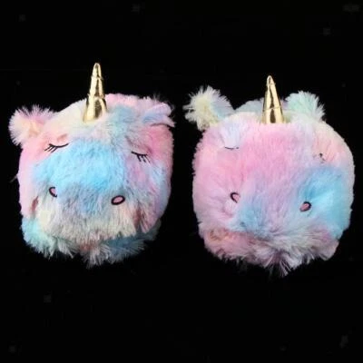 $20.06 • Buy Women's Indoor Non-Skid Animal Rainbow Unicorn Soft Foam Support Slippers