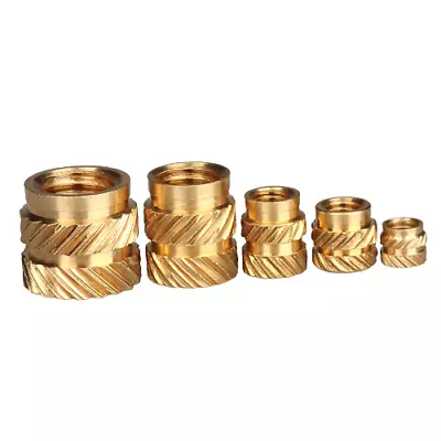 Brass Threaded Inserts For 3D Printing M2-M6 10pcs Strong Bond Easy Install • £2.79