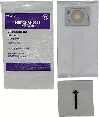 Replacement Y-08 Bags For Intervac Models H F RM GH And GF • $10.99