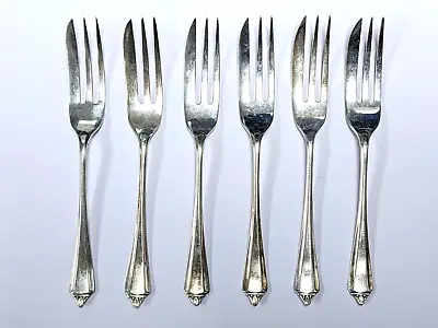 £22.12 • Buy Set Of Six Antique HM Silver London RMF Pastry/Cake Forks G986 T1