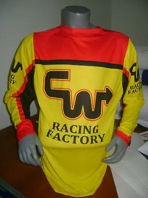 Cw Old School Bike Jersey Classic Bmx Jersey Race Bike Shirt Bmx Vintage M Fact • $45