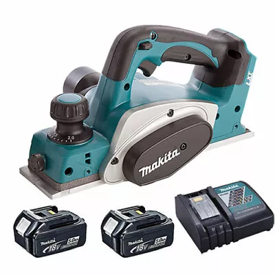 Makita DKP180Z 18V Li-Ion Cordless Planer With 2 X 5.0Ah Batteries & Charger • £329