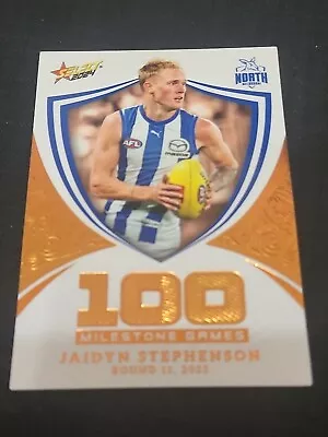 2024 AFL Select Footy Stars Milestone North Melbourne Jaidyn Stephenson MG71 • $1.90