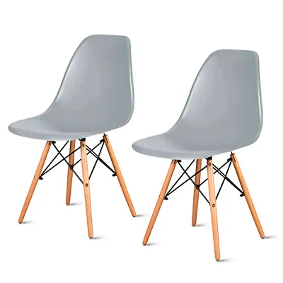 £29.99 • Buy Set Of 2/4 Dining Chairs Modern Design Retro Lounge Plastic Office Eiffel Chairs