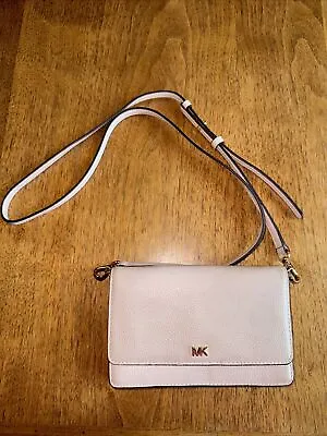 Michael Kors Crossbody Pebbled Leather Phone Wallet Handbag No Flaws • $55.99
