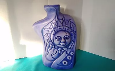 Naked Sun Goddess Moon Tears Blue Folk Mexican Pottery Manzanillo Juan Guzman? • $85