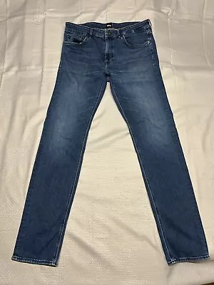 Hugo Boss Cashmere Touch Denim Maine Regular Fit Men’s Jeans 36x34 (34x33) • $24.99