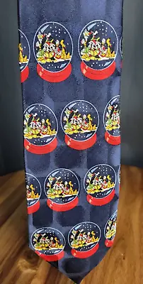 Vintage Mickey Mouse And Gang Christmas Tie Mickey 58  • $5