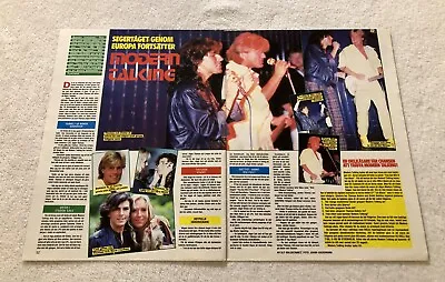 MODERN TALKING 1985 Anders Clipping Poster Swedish Magazine Okej Vintage 1980s • $10