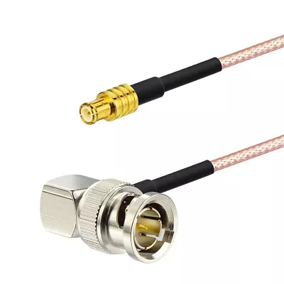 MCX Plug To BNC Male Right Angle 75ohm Pigtail Cable RG179 8  For WLAN Wireless • $4.99