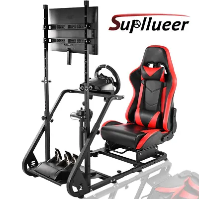 Supllueer Racing Simulator Cockpit Stand For Thrustmaster Logitech G923 G29 XBox • £339.99