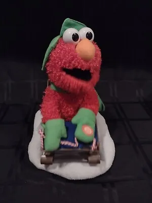 Kurt Adler 2012 Sesame Street Christmas Animated Rocks Talks Elmo On Snow Sled • $15