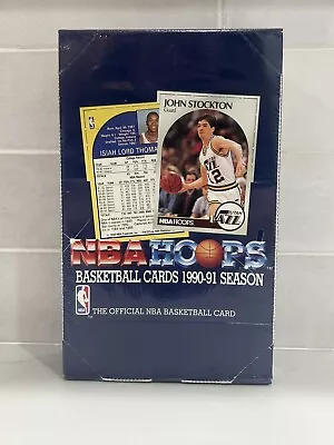 1990-91 NBA Hoops Series 1 Factory Sealed Basketball Box • $50