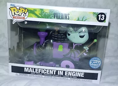 Funko Pop Trains Disney Villain MALEFICENT IN ENGINE Funko Shop Exclusive • $19.99