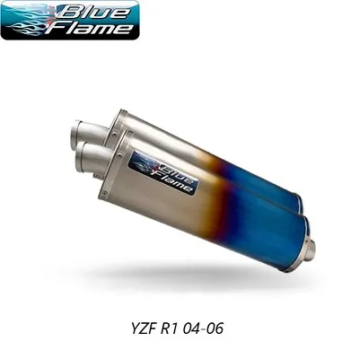 Yzf R1 Exhausts 2004-2006 Pair-yamaha-blueflame Coloured Titanium Single Port • $639.20