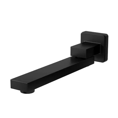 Cefito Bathroom Tap Wall Bath Spout 180 Swivel Bathtub Shower Mixer Square Black • $49.95