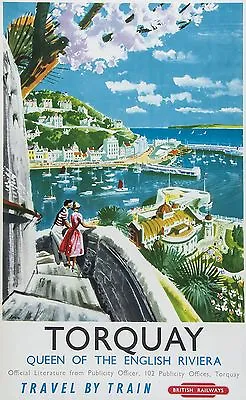 Vintage Railway Art Poster - Torquay A4 A3 A2 0328  • £6.99