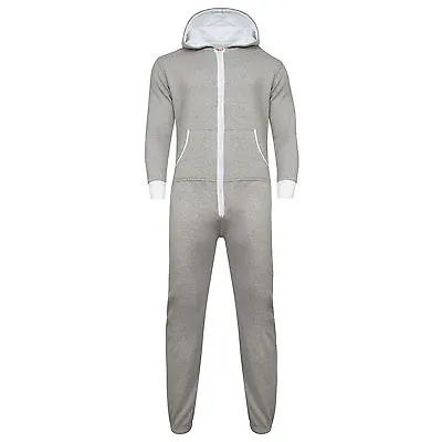 £12.95 • Buy Womens Plain Jumpsuit Ladies All In One Peice Hooded Zip Up Playsuit S-5XL 8-24