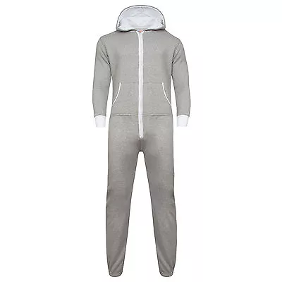 £11.95 • Buy Womens Plain Jumpsuit Ladies All In One Peice Hooded Zip Up Playsuit S-5XL 8-24
