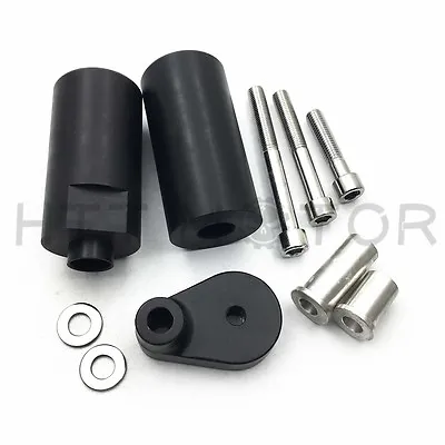 For 2008-2009 Yamaha YZF R6 DELRIN FRAME SLIDERS Crash Protector BLACK • $30.28