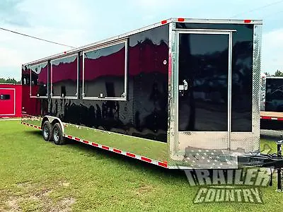 $21595 • Buy New 8.5 X 28 28' V- Nosed Enclosed Vending / Concession Trailer 10k Axles