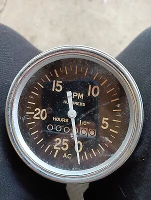 Vintage Ac General Motors Engine Hours Tachometer 0 To 25 Rpm • $39.99