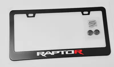 Raptor R F150 Black Metal License Plate Frame W/ Screws • $26