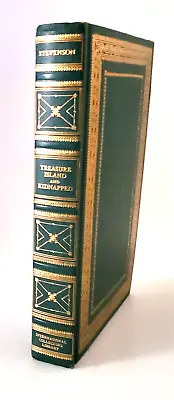 TREASURE ISLAND & KIDNAPPED Robert Louis Stevenson Leather-like ICL PURTY • £13.46