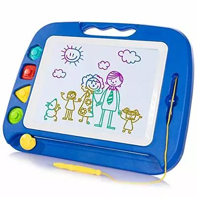 £25.37 • Buy SGILE Large Magnetic Drawing Board - 4 Colors 42×33cm Doodle Pad With 4 Stamps 