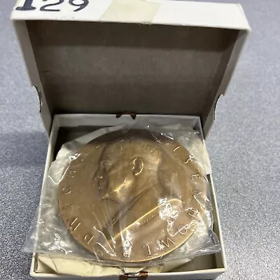 Dwight D. Eisenhower President Of The United States 1953 BRONZE Metal •NEW • $10.25