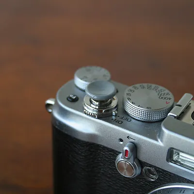 $12.50 • Buy Grey Medium Concave Soft Release Button F/ Leica M3 M6 MP M8 M9 X100 Nikon Canon