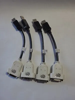 $17 • Buy LOT OF 4  Dell Universal DP/N 023NVR DisplayPort To DVI Adapter Cable
