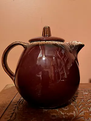 Vintage Mccoy Brown Drip Glazed Ceramic Teapot • $15