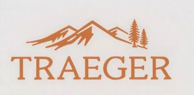 TRAEGER GRILLS  6  Orange Decal  Sticker  Window  BBQ  Trailers  Smoker  Decals • $6.60