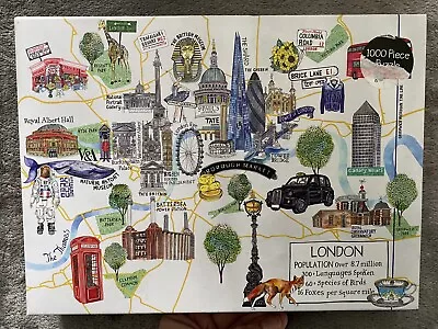 London Map 1000 Piece Jigsaw Puzzle By Galison • £2.22