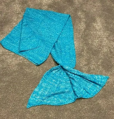 New Boxed Blue Mermaid Tail Blanket • £8.99