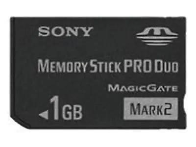 Sony 1 GB Memory Stick Pro Duo Flash Memory Card MSMT1G 1GB PSP Very Good 5Z • $20.80