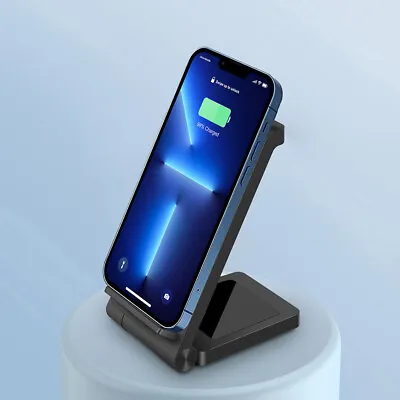 AU 30W Wireless Charger Dock Stand For Samsung S23 S21 Apple AirPods IPhone 14 • $21.99