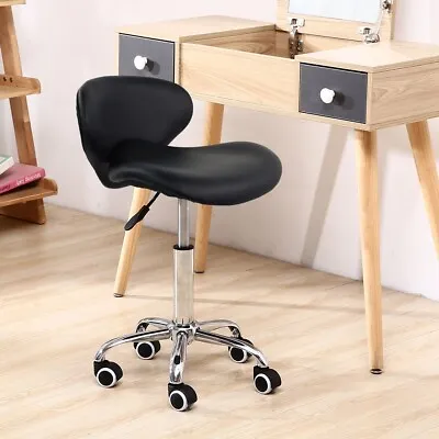 KKTONER PU Leather Low Back Rolling Stool Height Adjustable Swivel Task Chair • $58.99