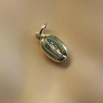 9 Ct GOLD  New Solid Small Coffee Bean Charm • £102.95