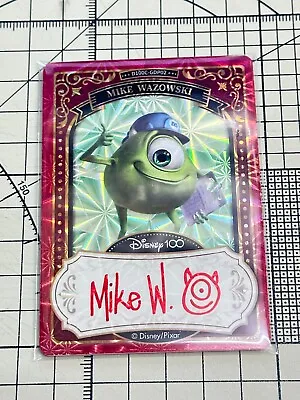 2023 Card.Fun Disney 100 Carnival Mike Monsters Mickey Sign Auto GDP02 Red /20 • $249.99