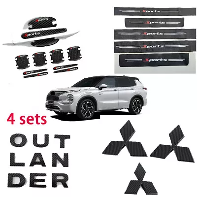 For Mitsubishi Outlander 3D Sticker Decal Graphics Door Sill Handle Bowl Sticker • $84.33