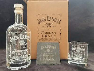 Jack Daniel's Honey Decanter Box Set Can Be Personalised With Message • £28